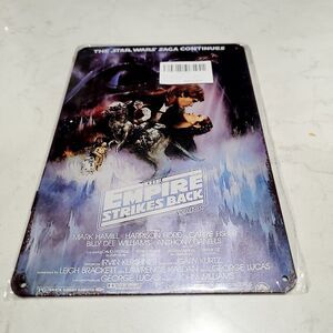 NEW Star Wars The Empire Strikes Back 8x12 Metal Movie Poster Sign Tin NWT